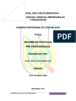 Informe de Practicas Pre Profesionales u