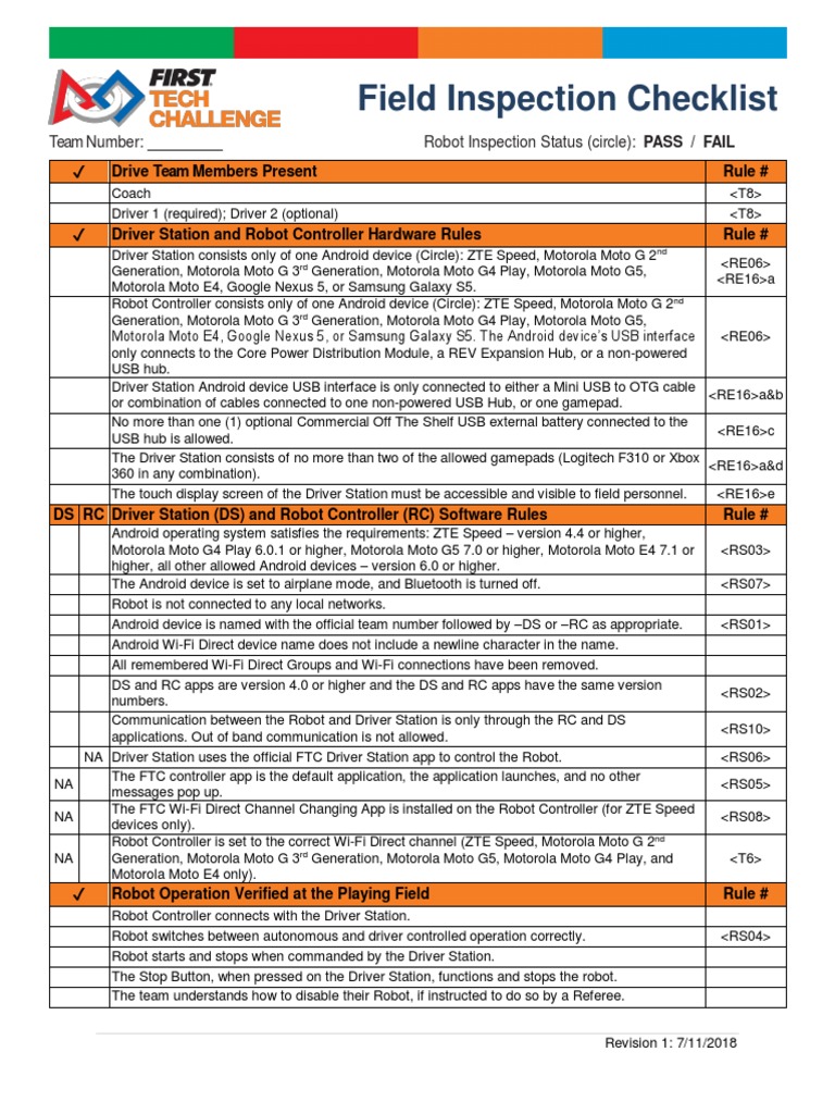 Field Inspection Checklist PDF | PDF | Android (Operating System) | Usb