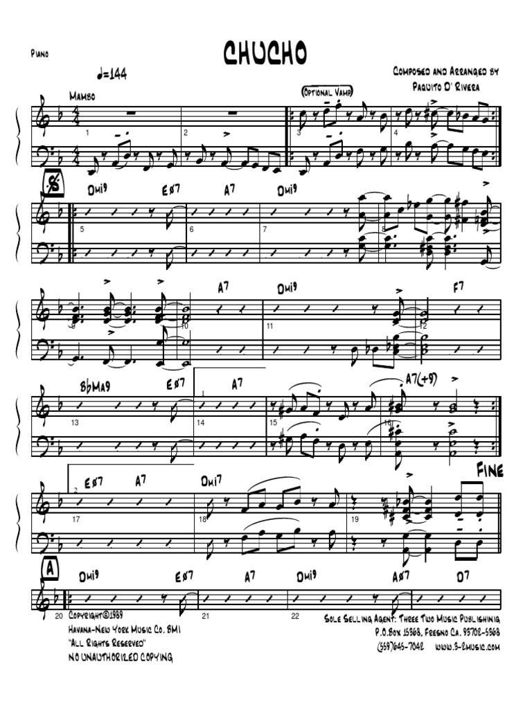 Finale 2004 - (Chucho-Score - 004 Piano | PDF | Derecho empresarial ...