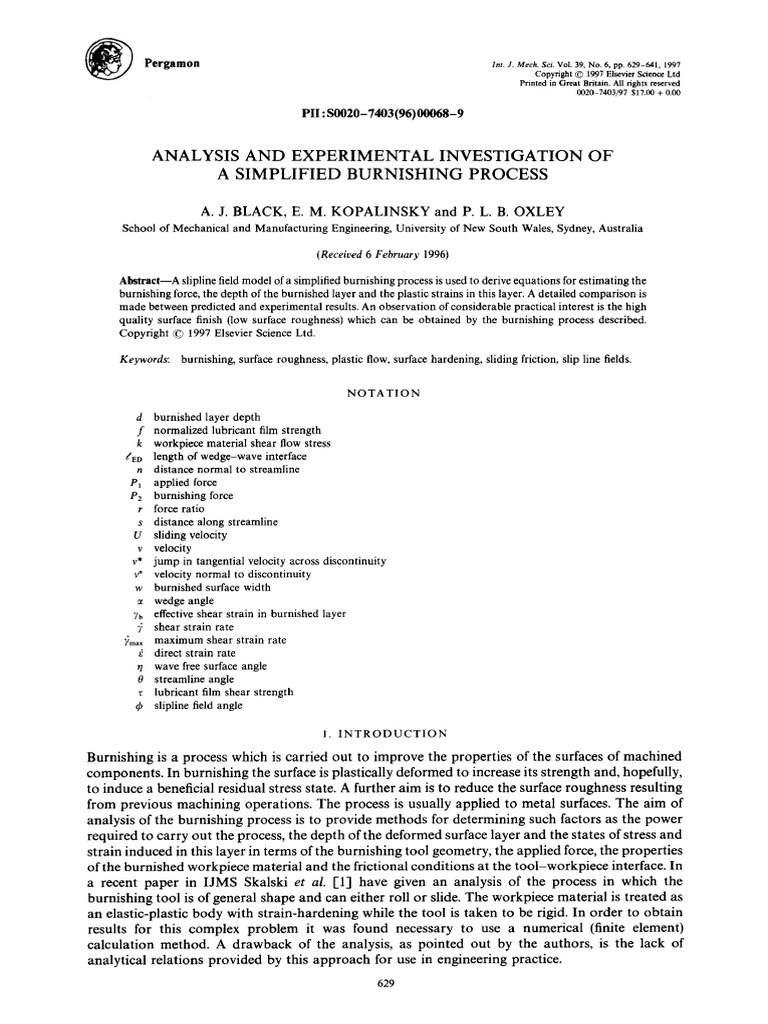 4, Analysis and Experimental Investigation of | PDF | Friction ...