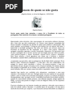 O Homem de Quem Se Não-Batista Bastos