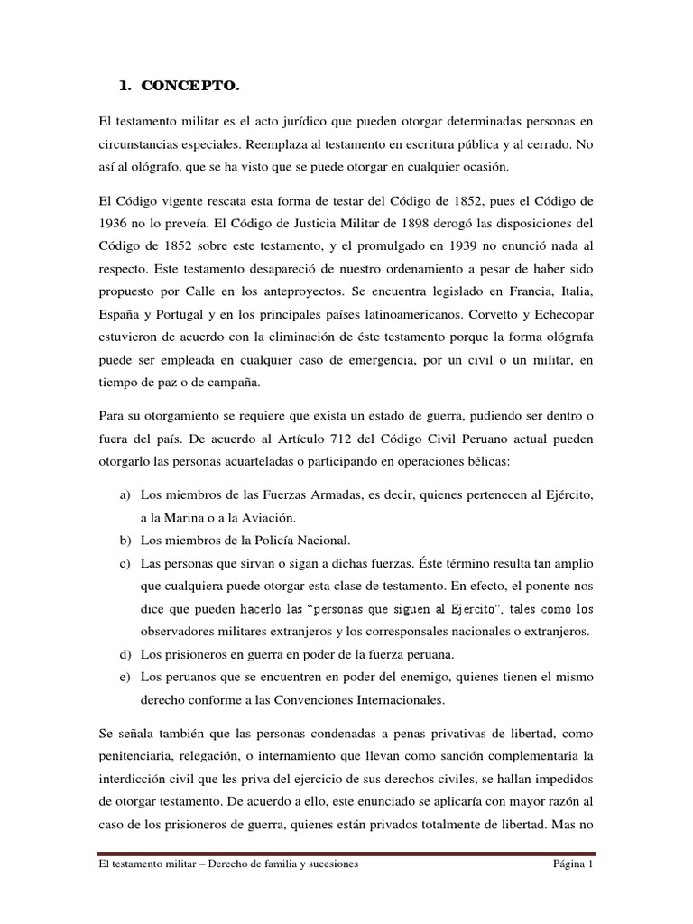 Testamento Militar 2012 | PDF | Voluntad y testamento | Roma antigua