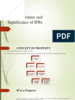 1. Concept , Nature and Significance of IPRs (1)