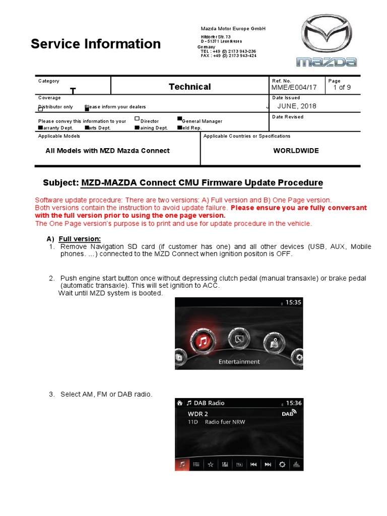 MAZDA CONNECT FIRMWARE UPDATE 2022 DOWNLOAD visual data 2