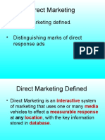 Direct Marketing: Lists, Offers, Creative