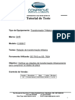 Tutorial Teste GHR Trafo Trifasico TTR Trifascio CE70XX