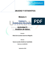 Probabilidad Actividad 2 Analisis de Datos