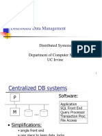 Distributed Data Management: Distributed Systems Department of Computer Science UC Irvine