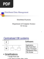 Distributed Data Management: Distributed Systems Department of Computer Science UC Irvine