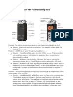 Zoom H4N Troubleshooting Guide