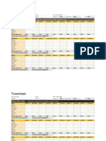 Timesheet: January, February, March