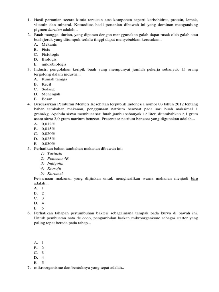 Bsnp 2014 2015 Soal Ujian Pmhp