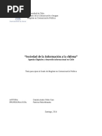 Sociedad de La Información a La Chilena, Arelis Uribe, 2014
