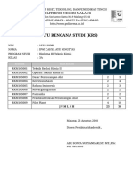 Kartu Rencana Studi (KRS) - Politeknik Negeri Malang Krs PDF