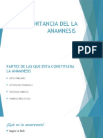 La Importancia Del La Anamnesis