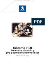 Manual Sistema Hdi Anticontaminacion Pre Postcalentamiento Inyeccion Directa Alta Presion Esquemas Componentes Partes PDF