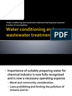 Water Conditioning and Wastewater Treatment Had Long Been Essential Function of Municipalities