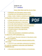 Biochemistry checklist for csir