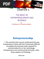 Chapter 1 Entrepreneurship Basis and Business