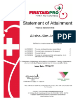 First Aid Certificate-Alisha Johnston