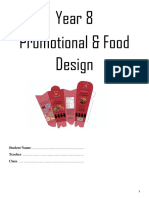promotional food   design booklet