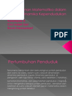 Peranan Matematika Dalam Dinamika Kependudukan