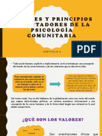 Valores y Principios Orientadores de La Psicología Comunitaria