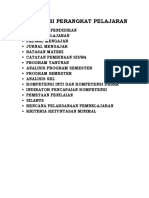 Daftar Isi Perangkat Pelajaran