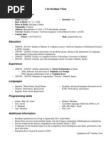 Curriculum Vitae