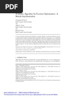 Download A Genetic Algorithm for Function Optimization- A Matlab Implementation by mahalingamloganathan SN39009267 doc pdf