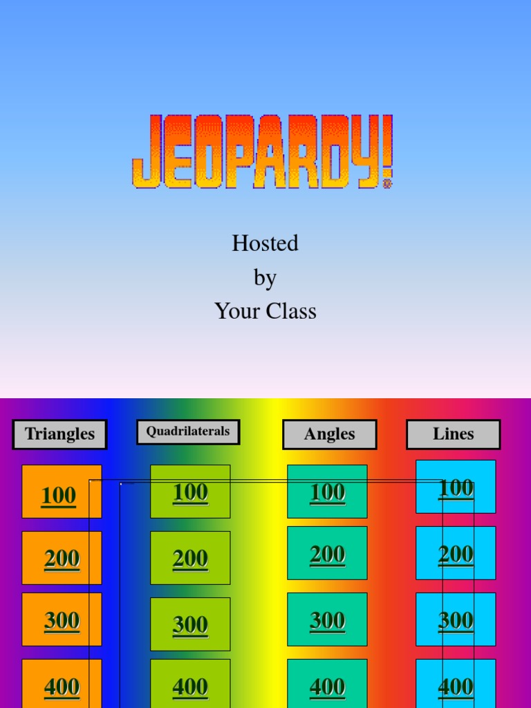 Jeopardy Geometry PDF