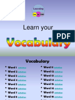 Learn Your Vocabulary - Template