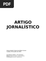 ARTIGO JORNALÍSTICO - O PERFIL DO WEBJORNALISMO EM TEMPO DE CONVERGÊNCIA DAS MÍDIAS