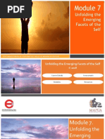 Module 7. Unfolding the Emerging Facets of the Self