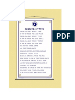 Peace Manifesto With Title BREASTFEED INFANT FOR Peace
