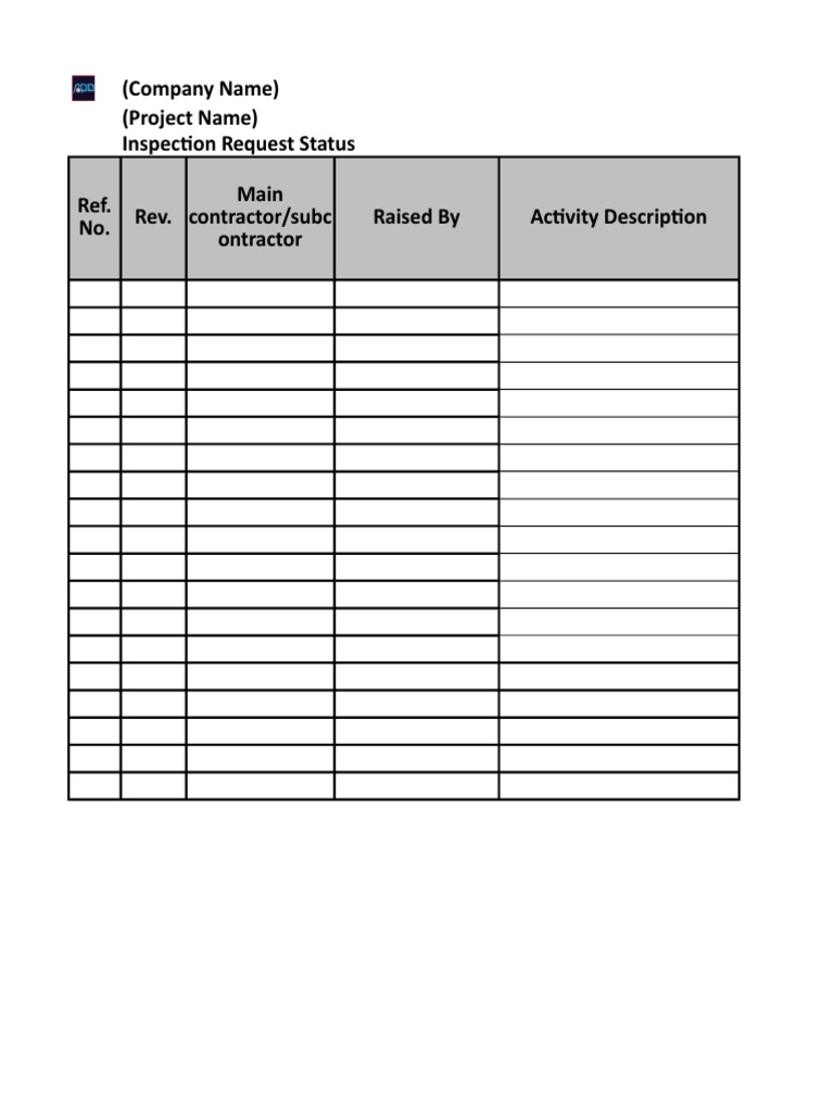 Inspection Request Status Overview | PDF | Technology & Engineering