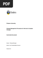 Change Management Procedure For Normal and Complex Changes v0 - 2