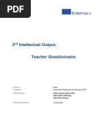 Teacher Questionnaire Proposal 2nd Intellectual Output