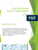 Presentaion On Air Quality Management: Akshay.V Roll No: 4