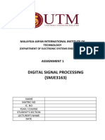 MJIT DSP Assignment 1 Digital Signal Processing MATLAB Code