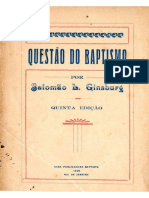 Questões Do Batismo - Salomão Guinaburg
