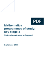 SECONDARY National Curriculum - Mathematics