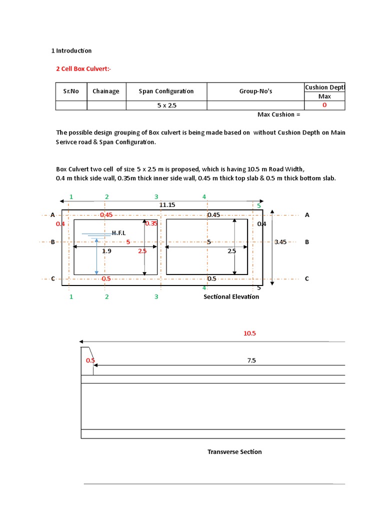 Box Culvert Design and Load Calculations | PDF | Elasticity (Physics ...