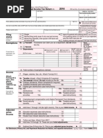 Individuals Tax Return - US 2016