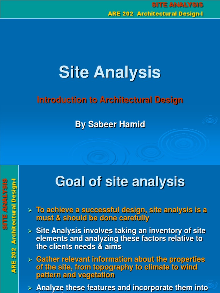 Site Analysis Example | PDF | Earth Sciences | Natural Environment