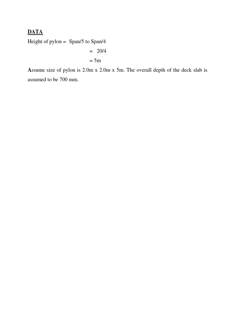 Pylon Dimensions and Specifications | PDF | Science & Mathematics