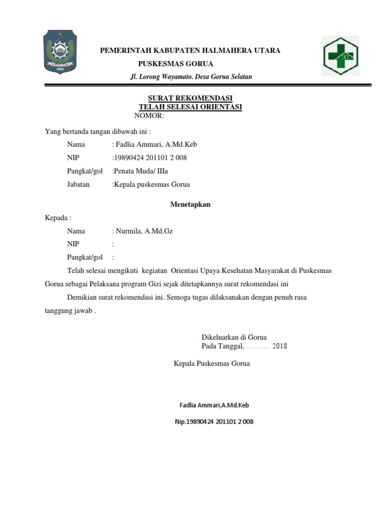 5121surat Rekomendasi