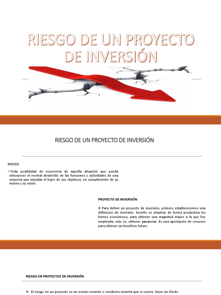 Análisis de Riesgos en Proyectos de Inversión | PDF | Riesgo ...