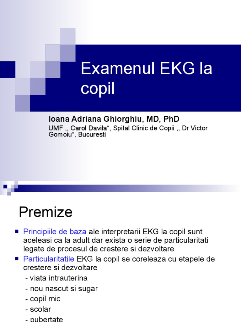 EKG Normal La Copil | PDF