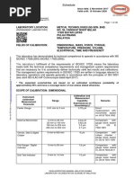 METCAL Scope of Accreditation PDF